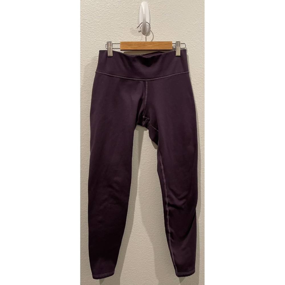 ATHLETA Back Zip Pocket Purple Leggings